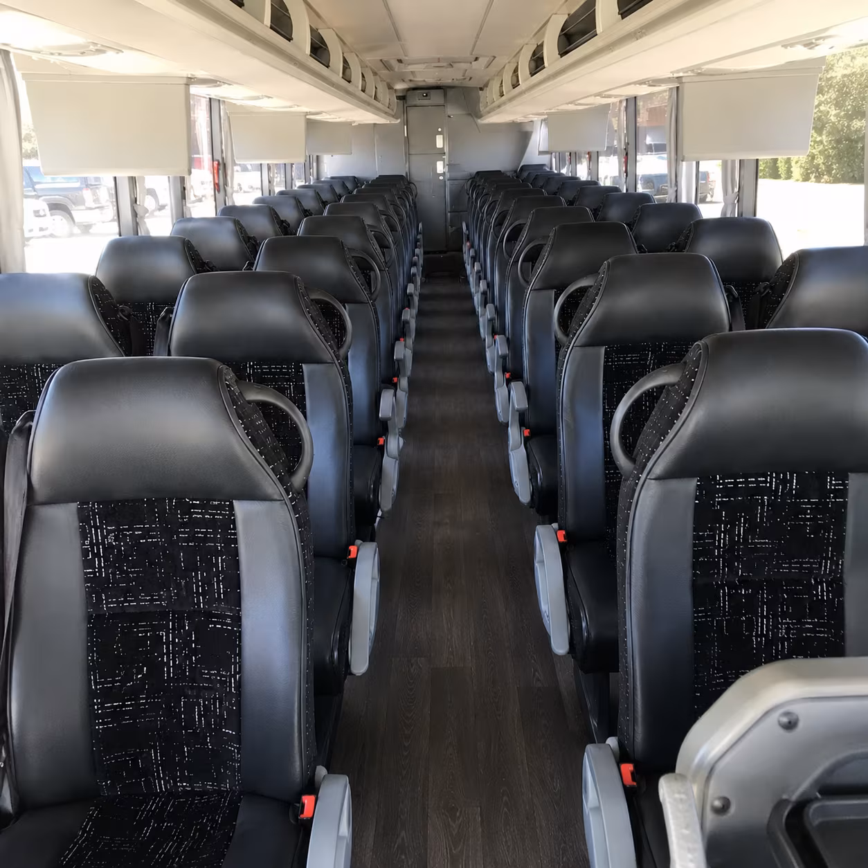 olympia charter bus rental interior